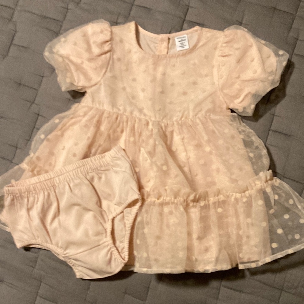 Nordstrom Polka Dot soft pink Dress